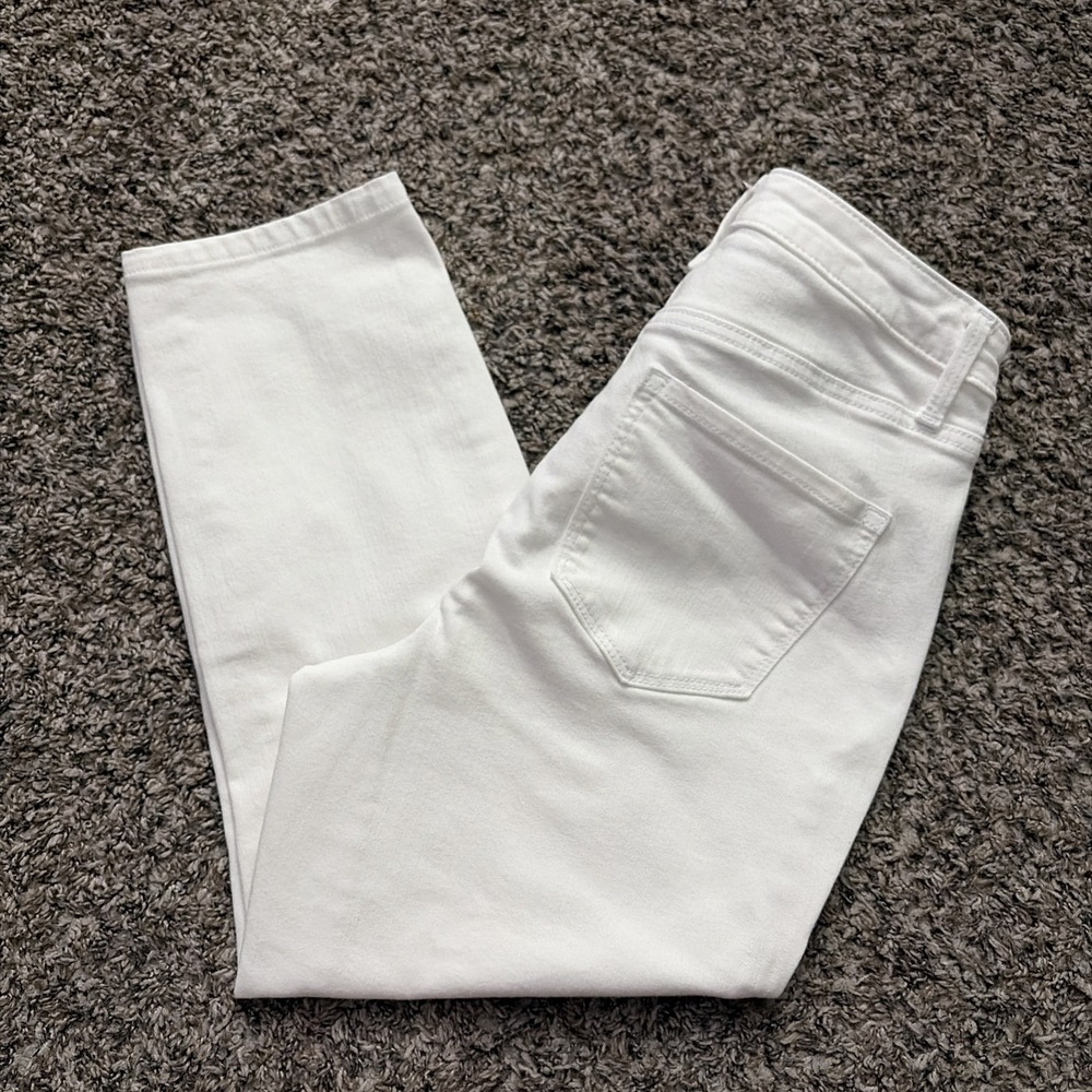 Talbots Jegging Curvy Crop Jeans White Jean Women's Size 4P
